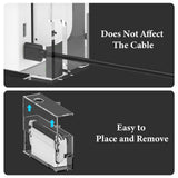 Geekria Console Dust Cover with Lock Compatible with Nintendo Switch, Switch OLED Charging Dock, Secure and Protect Gaming Consoles, Acrylic Anti Scratch Protective Display Box
