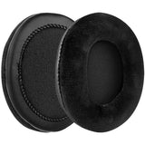 Geekria Comfort Velour Replacement Ear Pads for Shure Srh 240/440/840/940/1440/1540/1840, Hpaec 240/440/840/940/1440/1540 Headphones Ear Cushions, Repair Parts (Black)
