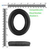 Geekria QuickFit Replacement Ear Pads for HyperX Cloud Revolver, Cloud Revolver S Gaming Headphones Ear Cushions, Headset Earpads, Ear Cups Cover Repair Parts (Black)