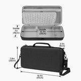 Geekria Audio Interface Carrying Case, Compatible with SONICWARE Liven Ambient Ø / 8bit Warps / MEGA SYNTHESIS / Texture Lab / XFM / Lofi-12, EVA Hard Shell Portable Travel Bag (Dark Gray)