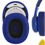 Geekria Replacement Ear Pads for JBL E55BT Headphones Ear Cushions, Repair Parts (Blue)