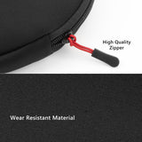 Geekria Headphones Pouch, Soft Shell Replacement Protective Travel Carrying Bag, Compatible with Skullcandy Crusher ANC 2, JBL Tour One M3, Sony WH-1000XM6 and More (Black)
