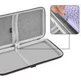 Geekria Keyboard Carrying Case, Hard Shell Protective Travel Bag for Small Compact Keyboard, Compatible with Logitech Pebble Keys 2 K380s / K380 (Lavender)