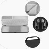 Geekria Keyboard Case, Compatible with Razer BlackWidow V4 Low Profile / DeathStalker V2, Corsair K100 AIR, Hard Shell Travel Carrying Bag (Dark Grey)