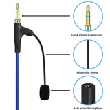 Geekria Boom Mic Headphones Cable for Online Class, Compatible with Riwbox FB-7S, CB-7S, EKids Spiderman, Batman Kids Headsets, 3.5mm Jack Replacement Cord with Boom Microphone (4 ft)