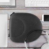 Geekria Shield Headphones Case for Foldable On-Ear Headsets, Replacement Protective Hard Shell Travel Carrying Bag, Compatible with Audio-Technica SJ55 and More (Dark Grey)
