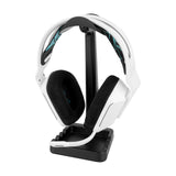 Geekria TPU Headphones Stand for Over-Ear Headphones, Gaming Headset Holder, Desk Display Hanger with Solid Heavy Base Compatible with Sennheiser 202 II, HD598, Sony MDR7506 (Black)