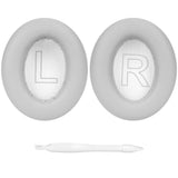 Geekria QuickFit Replacement Ear Pads for Anker Soundcore Life Q20, Q20+, Q20i, Life 2 (Not Fit for Life 2 Neo) Headphones, Repair Parts (Grey)