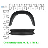 Geekria Protein Leather Headband Pad Compatible with Bowers & Wilkins Px7 S3/ Px8 S2 Headphones, Replacement Band Repair Part (Black)