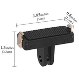 Geekria Magnetic Adapter Mount Compatible with Insta360 GO Ultra Action Camera, Quick Release Adapter Accessories Suitable for Tripod, Selfie, Vlogging (Black)