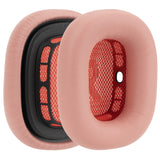 Geekria Elite Sheepskin Replacement Ear Pads Compatible with Apple AirPods Max (A2096) / Max 2 (A3184) Headphones Ear Cushions, Repair Parts (Pink)