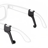 Geekria Sound-Enhancing Audio Tubes Compatible with Ray-Ban Meta Gen1/Gen2 Glasses/Oakley HSTN, Smart Glasses Directional Sound Guide Accessories, Clip-On Sound Amplifier (1-Pair)