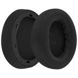 Geekria Comfort Mesh Fabric Replacement Ear Pads for Anker Soundcore Life Q30, Life Q35 Headphones Ear Cushions, Repair Parts (Black)