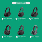 Geekria Audio Cable with Mic Compatible with Sony WH-1000XM6/1000XM5M, WH-XB920N/910N Headphones, 3.5mm Replacement Stereo Cord with Inline Microphone (4 ft/1.2 m)