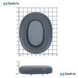 Geekria Elite Sheepskin Replacement Ear Pads for SONY WH-1000XM6 Headphones Ear Cushions, Repair Parts (Blue)