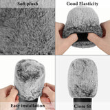 Geekria for Creators Furry Windscreen for 1'' (25mm) Diameter Microphones, Mic DeadCat Wind Cover Muff, Windbuster, Windjammer, Fluff Cover Windshield Compatible with MXL 770 (Grey / 2 Pack)