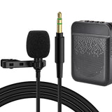 Geekria Lavalier Microphone for Voice Amplifier Portable, Action/SLR Cameras, Omnidirectional Condenser Mic with Clip, Lapel Mic Used for Meeting, Recording, Podcast, 3.5mm Plug (4FT/1.2m)