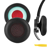 Geekria QuickFit Replacement Ear Pads for Plantronics Voyager Focus UC B825/2UC, Voyager 4210/4220/4310UC/4320UC, Blackwire 5200/C5200/5210/C5210/C5220/7225, Backbeat Sense Headphones