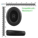 Geekria Replacement Ear Pads for Sennheiser Momentum 3.0 Wireless Headphones Ear Cushions, Repair Parts (Black)