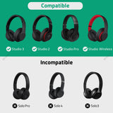 Geekria Shield Headphones Case Compatible with Beats Studio 3, Studio 2, Studio Pro Case, Replacement Hard Shell Travel Carrying Bag with Cable Storage (Dark Grey)