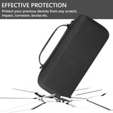 Geekria Carrying Case Compatible with Steam Deck, Hard Shell Portable Travel Storage Bag with Pocket and Original Charger (Black)