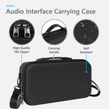 Geekria Audio Interface Carrying Case, Hard Shell Travel Bag Compatible with MOTU M2 / M4, M-Audio M-Track Duo/M-Track Duo HD, Behringer Pro VS Mini / jt mini, Stylophone GENX-2 (Dark Gray)