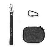 Geekria Earbuds Carrying Pouch Compatible with Audio-Technica ATH-TWX9MK2, Logitech G FITS True Wireless, Replacement Protective Travel Pouch Bag with Cable Storage (Dark Grey)