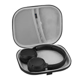 Geekria Shield Headphones Case Compatible with Sony WH-CH520/CH510, JBL Tune 510BT, AKG Y50BT, Replacement Hard Shell Travel Carrying Bag with Cable Storage (Dark Grey)