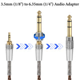 Geekria Headphone Cable, 6N Single-Crystal Copper, 3.5mm Plug with 6.35mm Adapter, 5 ft, Compatible with Sennheiser HD600, HD650, HD660S2, HD6XX, HD660S, HD580, HD565, HD545, HD535, HD265