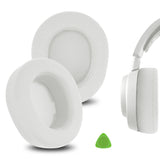 Geekria Comfort Mesh Fabric Replacement Ear Pads for SteelSeries Arctis Nova Pro Wireless Headphones Ear Cushions, Repair Parts (White)