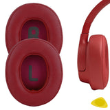Geekria Replacement Ear Pads Compatible with JBL Tune 720BT/ 750BTNC/ 710BT/ 700BT/ 760NC/ 770NC Wireless Over-Ear Headphones Ear Cushions, Repair Parts (Red)