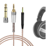 Geekria Apollo Audio Cable Compatible with Sennheiser HD599, HD598, HD620S, HD550, HD505, 2.5mm to 3.5mm/6.35mm Hi-Res Audiophile Headphone Replacement Cord for HiFi Music (6.5ft)