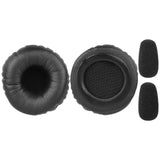 Geekria QuickFit Replacement Earpads + Mic Windscreen Foam Compatible with BlueParrott B250-XTS, B250-XT Plus, B250-XT, B250, B150 Headphones Mic Foam Cover + Ear Cushions (Black)
