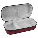 Geekria Shield Speaker Case Compatible with Bose SoundLink Flex 2 Bluetooth, Replacement Hard Shell Carrying Bag with Cable Storage (Claret-Red)