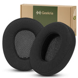 Geekria Comfort Mesh Fabric Replacement Ear Pads for Gtheos CAPTAIN 300 Headphones Ear Cushions, Repair Parts (Black)