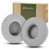 Geekria Replacement Ear Pads Compatible with Beats Solo2 Wireless (B0534) (Not Compatible with Beats Solo2 Wired) On-Ear Headphones Ear Cushions (Grey)