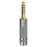 Geekria 4.4mm Male to 3.5mm Balanced Female Headphones Adapter for 3.5mm 4-Pole Cable Connected to Balanced 4.4mm Player Device, Aluminum Alloy Conversion Audio Plug, Gold Plated Adapter