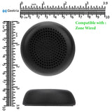 Geekria QuickFit Replacement Ear Pads for Logitech Zone Wired, Zone 750 Headphones ( Not compatible with Zone Wireless ), Ear Cushions (Black)
