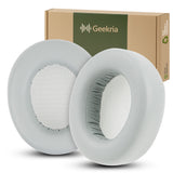 Geekria Comfort Protein Leather Replacement Ear Pads for SteelSeries Arctis Nova Pro Wireless Headphones Ear Cushions, Headset Earpads, Ear Cups Cover Repair Parts (Light Blue)
