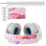 Geekria NOVA Flex Fabric Headband Cover Compatible with Skullcandy Crusher Evo/Crusher ANC/Crusher ANC 2, Hesh 3/Evo/ANC and Venue Headphone, Head Cushion (Pink Marble)