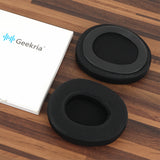 Geekria Comfort Mesh Fabric Replacement Ear Pads for Gtheos CAPTAIN 300 Headphones Ear Cushions, Repair Parts (Black)