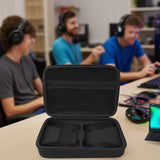 Geekria Two Controllers Travel Carrying Bag Compatible with Sony PS5 DualSense, DualShock 2/4, Xbox One, Series X, 8BitDo Pro2, Protective Storage with Internal Mesh Pocket (Black)