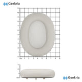 Geekria Replacement Ear Pads for Sony WH-1000XM6 Wireless Noise Canceling Headphones Ear Cushions, Repair Parts (Platinum Silver)