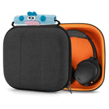 Geekria Shield Headphones Case Compatible with Bose QC Ultra II, JBL Tour ONE M3, Soundcore Space One Pro and More, Replacement Hard Shell Travel Carrying Bag with Cable Storage (Dark Grey)