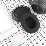 Geekria Sport Cooling Gel Replacement Ear Pads for Sony WH-CH700N, WH-CH710N, WH-CH720N Headphones Ear Cushions, Headset Earpads, Ear Cups Cover Repair Parts (Black)