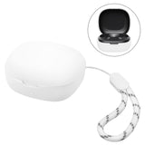 Geekria Silicone Case Cover Compatible with Soundcore by Anker P20i, p 20i True Wireless Earbuds, Protective Earphones Charging Port Accessible, Front LED Visible (White)