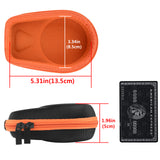 Geekria Shield Speaker Case Compatible with JBL Clip 4 Portable Speaker Case, Replacement Hard Shell Travel Carrying Bag with Cable Storage (Black)