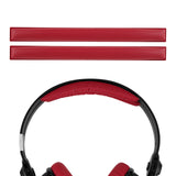Geekria Protein Leather Headband Pad Compatible with Sennheiser hd25 hd25 II HD25 Plus HD25 Special Edition, Headphones Replacement Band, Headset Head Cushion Cover Repair Part (Red 2Pack)