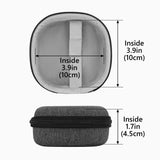 Geekria Hard Shell Carrying Case Compatible with Bose SoundLink Micro II Bluetooth Speaker, Portable Travel Bag with Cable Storage, Protective Cover with Keychain Hook (Dark Grey)