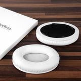 Geekria QuickFit Replacement Ear Pads for Monster Beats Studio 1.0 (1st Gen) Headphones Ear Cushions, Repair Parts (White)